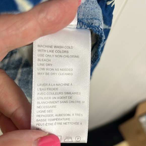 Urban Outfitters Womens Sundress Mini SP Blue White Daisy Print Babydoll Flowy - Picture 6 of 12